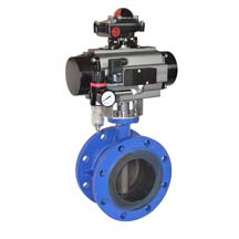 Flanged Type Pneumatic Butterfly Valve Manufacturer in India